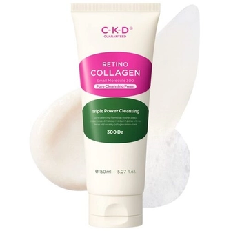 CKD Guaranteed ГОДЕН ДО 13.03.2027 CKD Retino collagen small molecule 300 pore cleansing foam, 150мл 712916