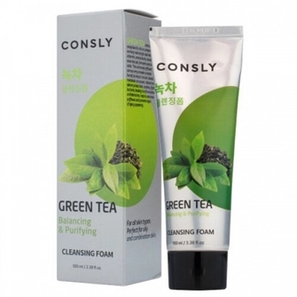 Consly Green Tea Balancing Creamy Cleansing Foam, 100ml 291596