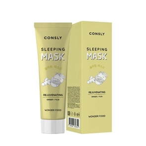 Consly Wonder Food Ginger and Yuja Rejuvenating Sleeping Mask, 50ml 657340